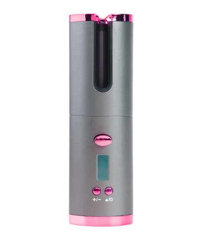 Rechargeable Automatic Hair Curler Women Portable Hair Curling Iron LCD Display Ceramic Curly Rotating Curling Wave Styer The Make-up Corner