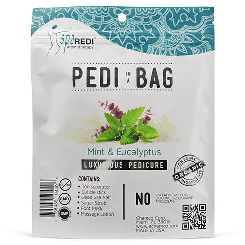 Spa Redi - Detox Pedi In A Bag 0.7oz (Mint & Eucalyptus) Queen Nails & Beauty Supplies