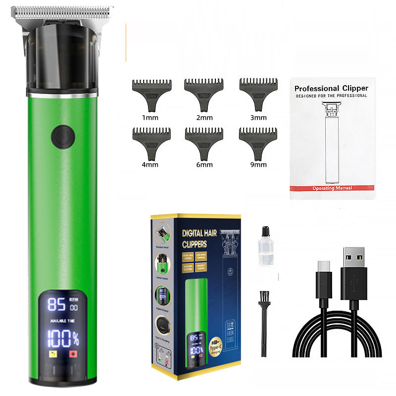 Hair clipper hair clipper electric hair clipper oil cutting head carving bald head, hair clipper American Smart