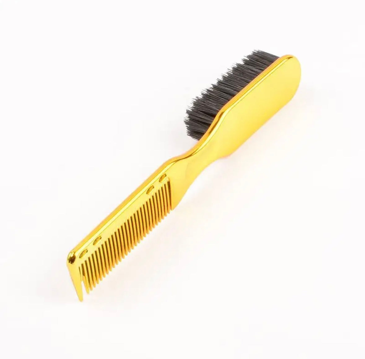 Double-Sided Beard Brush & Beard Comb Barber Brush for Grooming Beard Non-Slip & Sturdy Bristle Brush for Clean Cuts Professional Barber Comb for Beard & Hair Edge Control Brush Barber Accessories Selzalot
