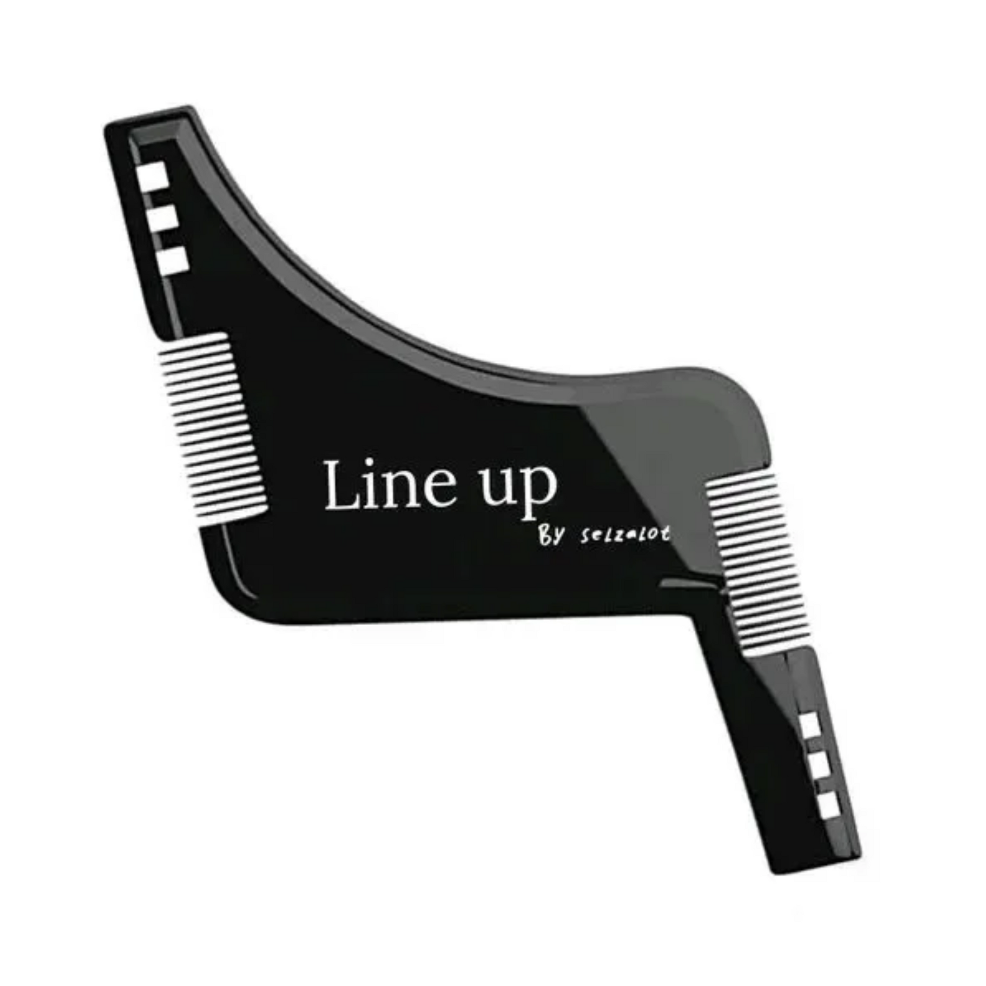 Black Beard Shaper for Men Beard Lineup Tool for Grooming Beard Guide Shaping Tool for Straight & Curve Cut Barber Tools Goatee Shaper Beard Template for Men to Style Facial Hair Selzalot