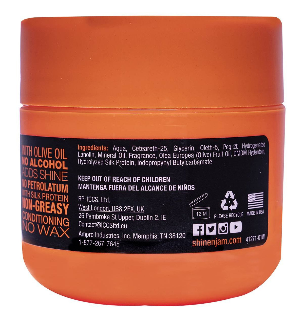 Ampro Shine N Jam Conditioning Gel [Supreme Hold] My Beauty Site Pro