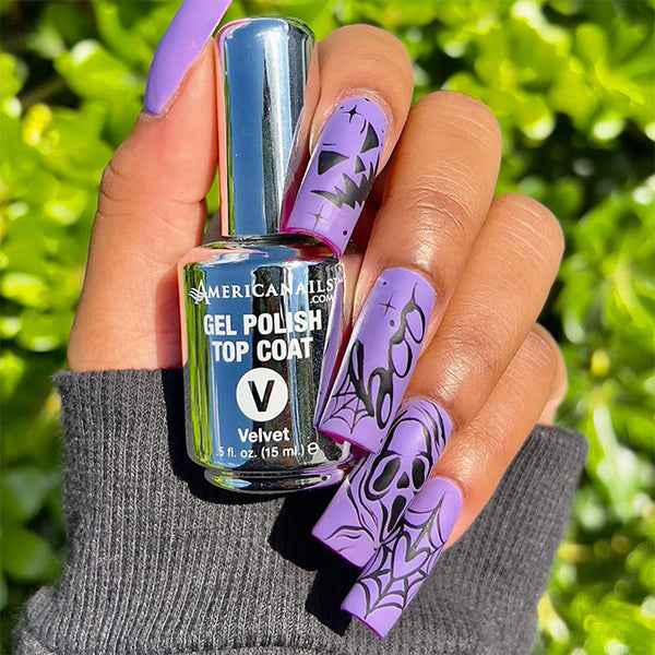 No-Cleanse Gel Polish Top Coat | Velvet Finish .5oz Lunali Nail Supply