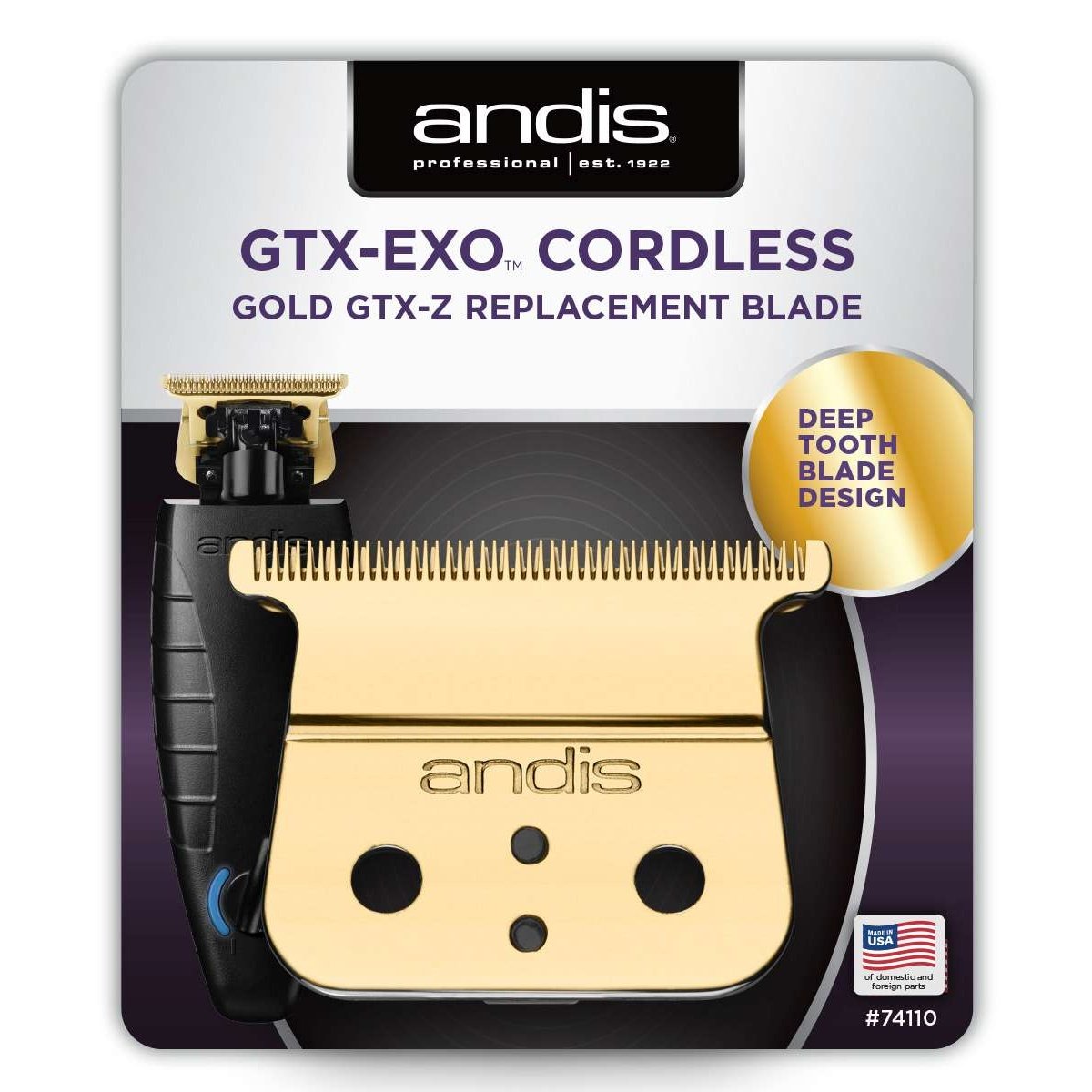 Andis Gtx-Exo Cordless Gold Replacement Blade Deep My Beauty Site Pro