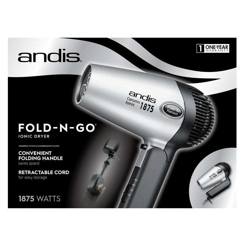 Andis Fold-N-Go 1875 W Ionicceramic Hair Dryer My Beauty Site Pro