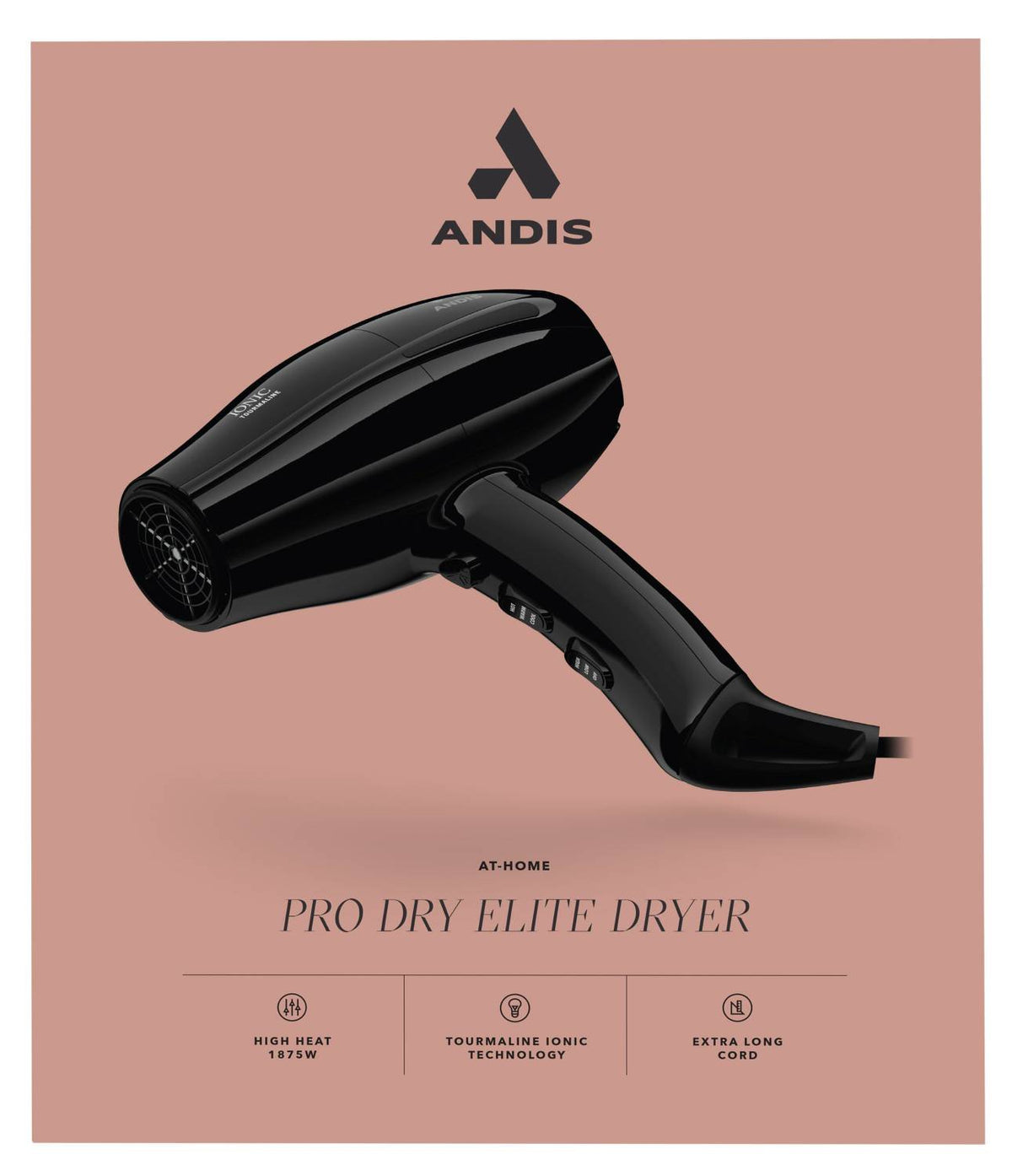Andis At-Home Pro Dry Elite Dryer (Black) My Beauty Site Pro