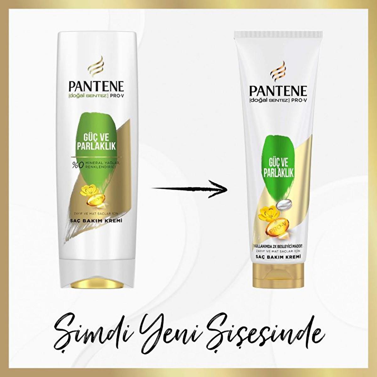 Pantene Nature Fusion Hair Care Cream for Weak & Lifeless Hair - Nourishing, Strengthening & Shine - 9.30 fl oz Beauty Care Bag