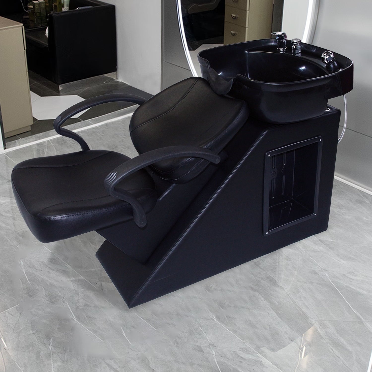 Ainfox Salon Backwash Barber Chair Shampoo Chair Beauty Spa Equipment AINFOX