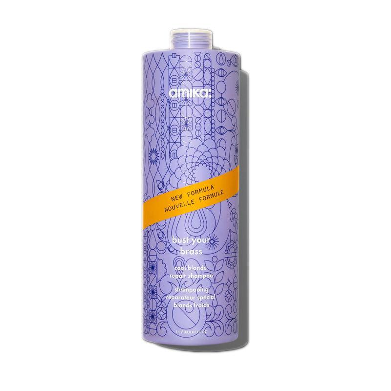 Amika Bust Your Brass Cool Blonde Strength Repair Shampoo The Warehouse Salon