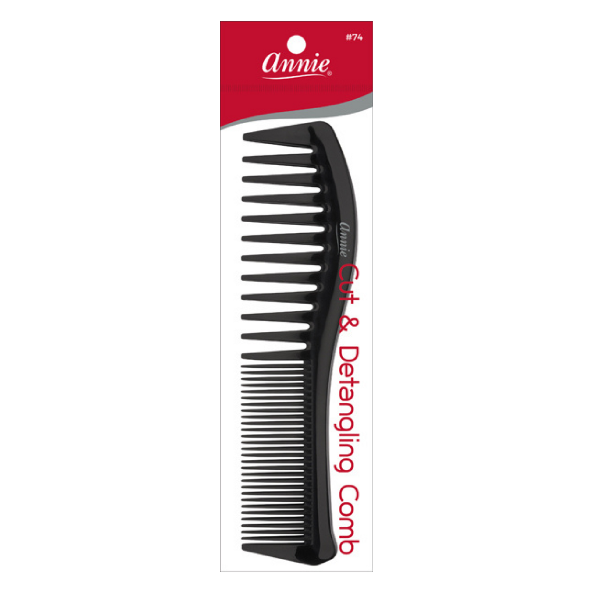 Annie Cut & Detangle Comb, 1 Count, Black Annie International, Inc.