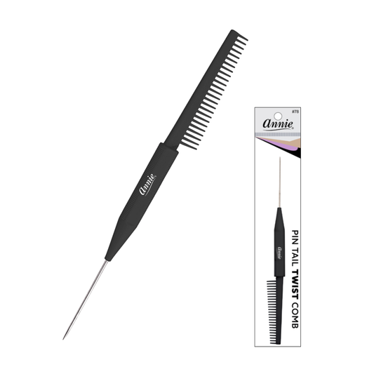 Annie Pin Tail Twist Comb, 1 Count, Black Annie International, Inc.