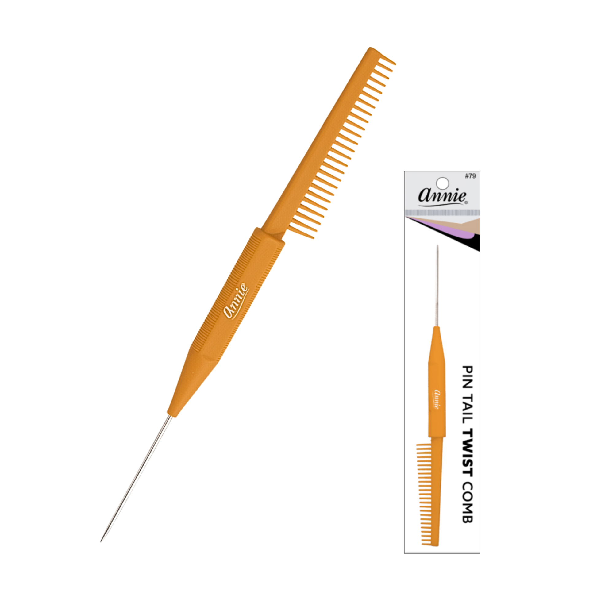Annie Pin Tail Twist Comb, 1 Count, Assorted Annie International, Inc.