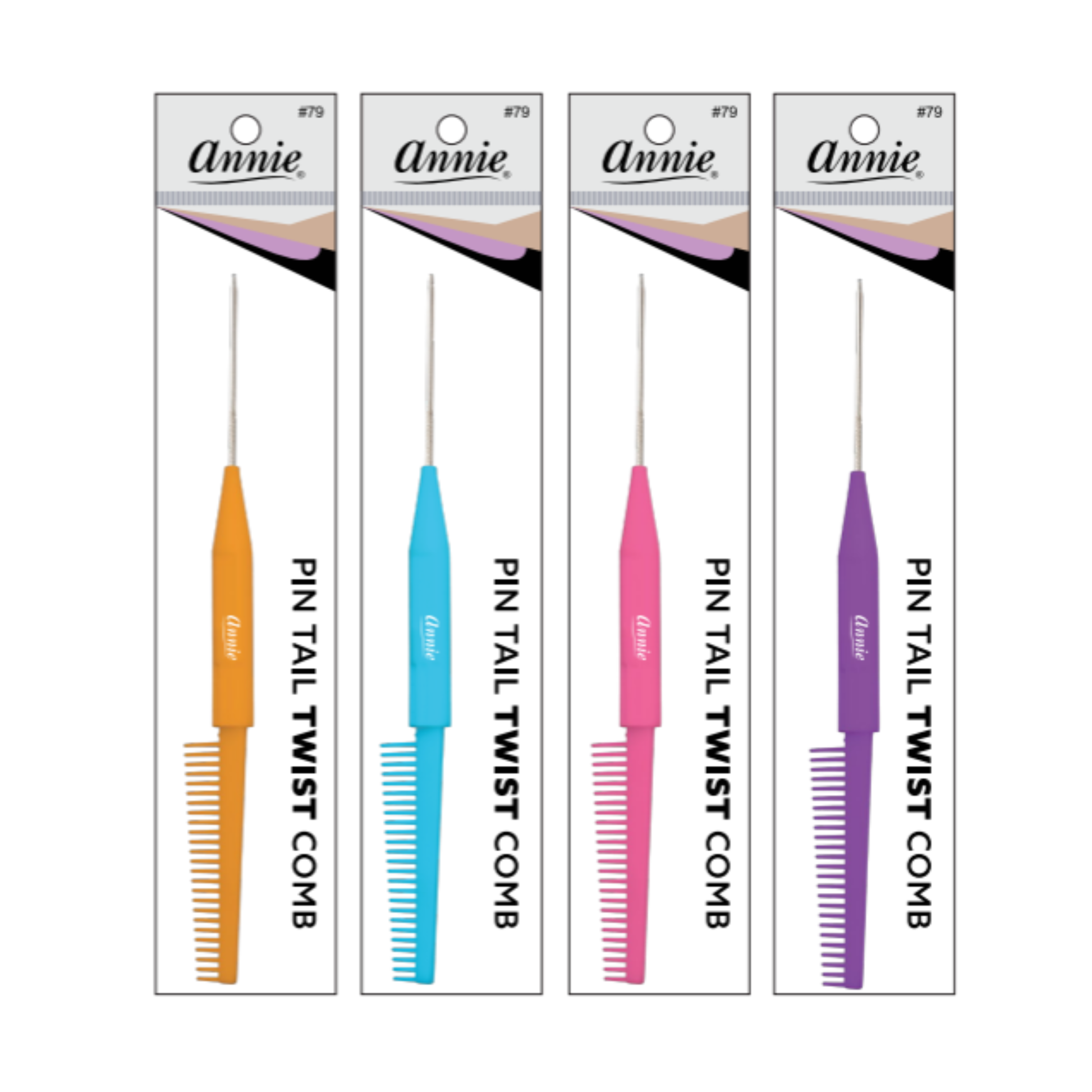 Annie Pin Tail Twist Comb, 1 Count, Assorted Annie International, Inc.
