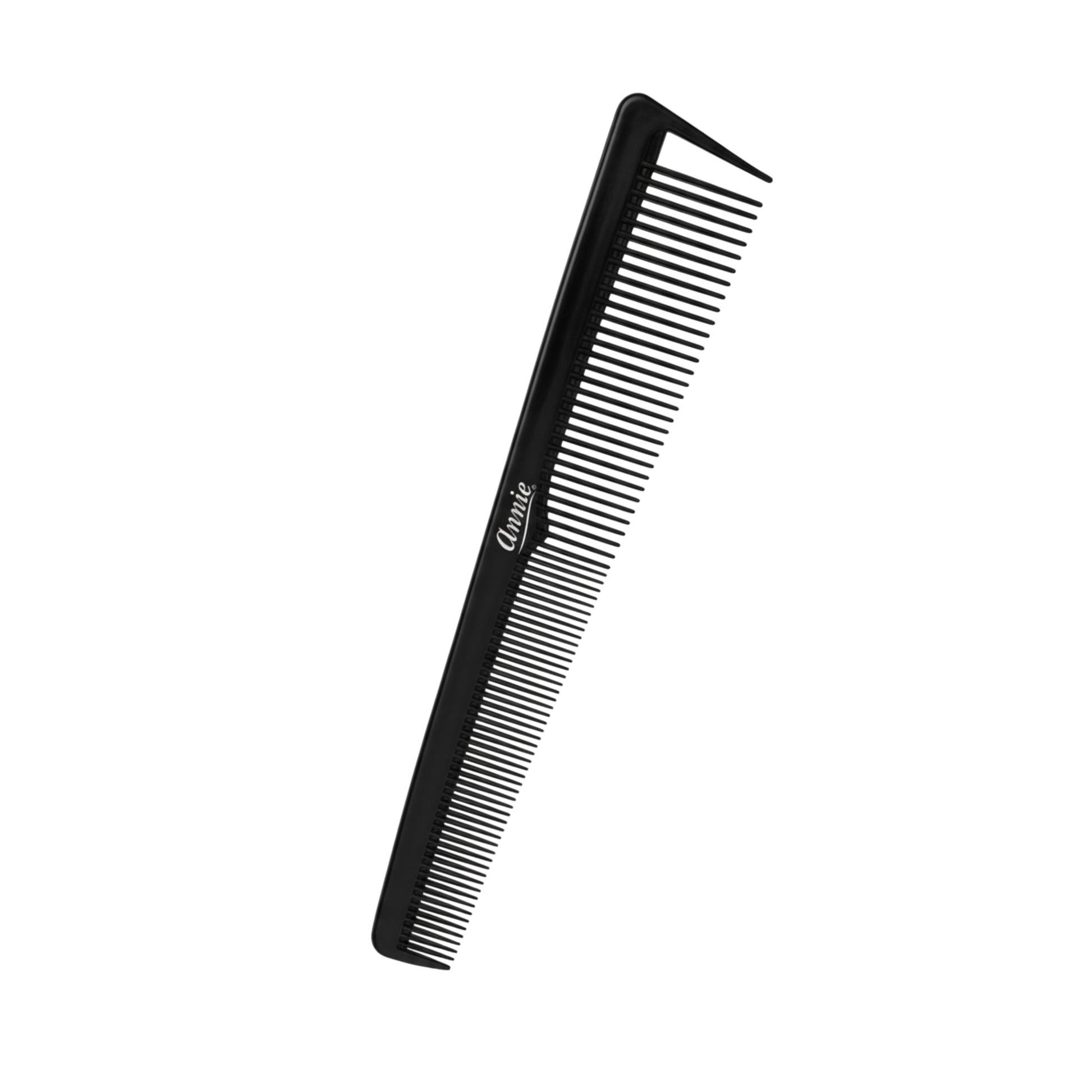Annie Section Barber Comb with Hook Tip, 1 Count, Black Annie International, Inc.