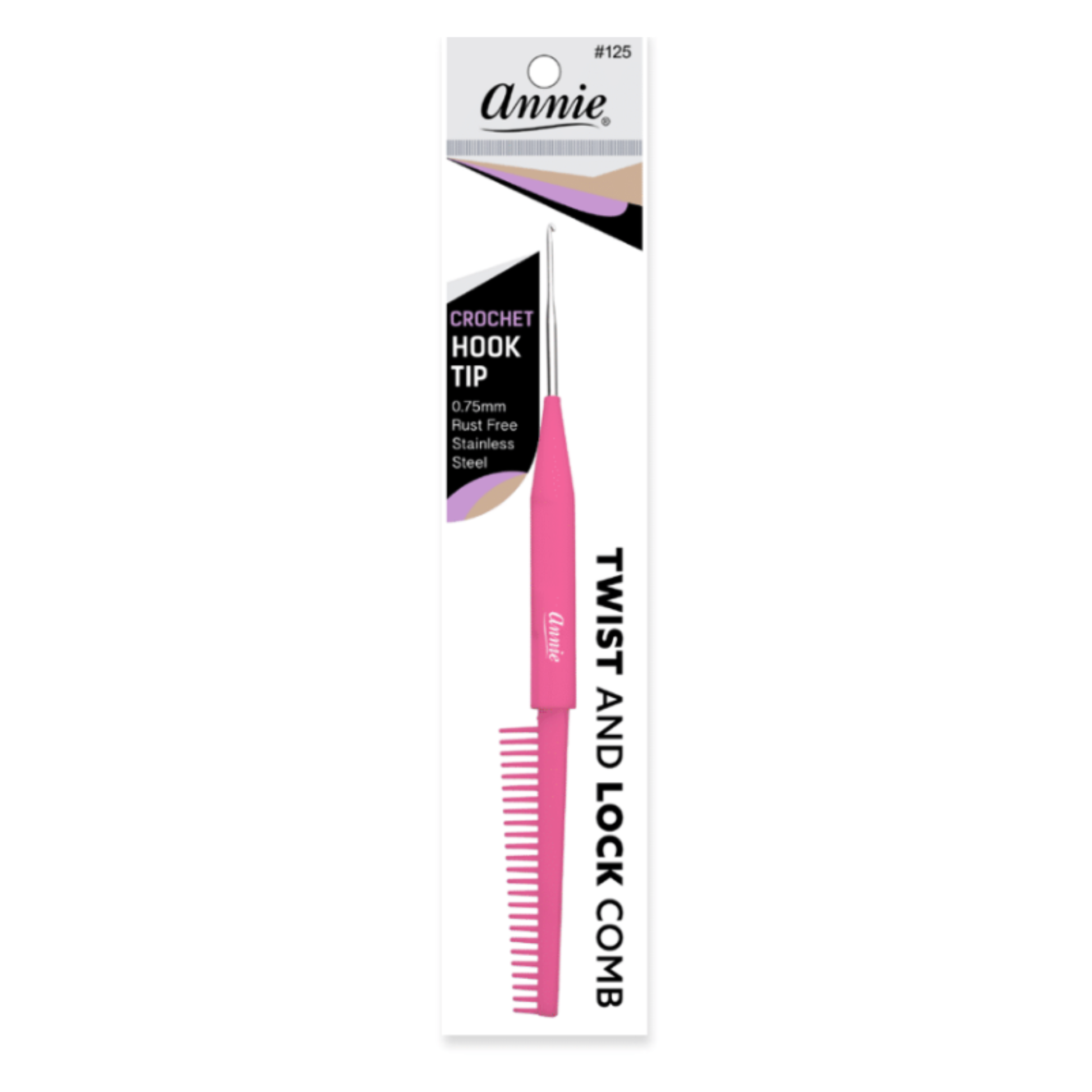 Annie Twist & Lock Comb with Crochet Hook, 1 Count, Assorted Annie International, Inc.