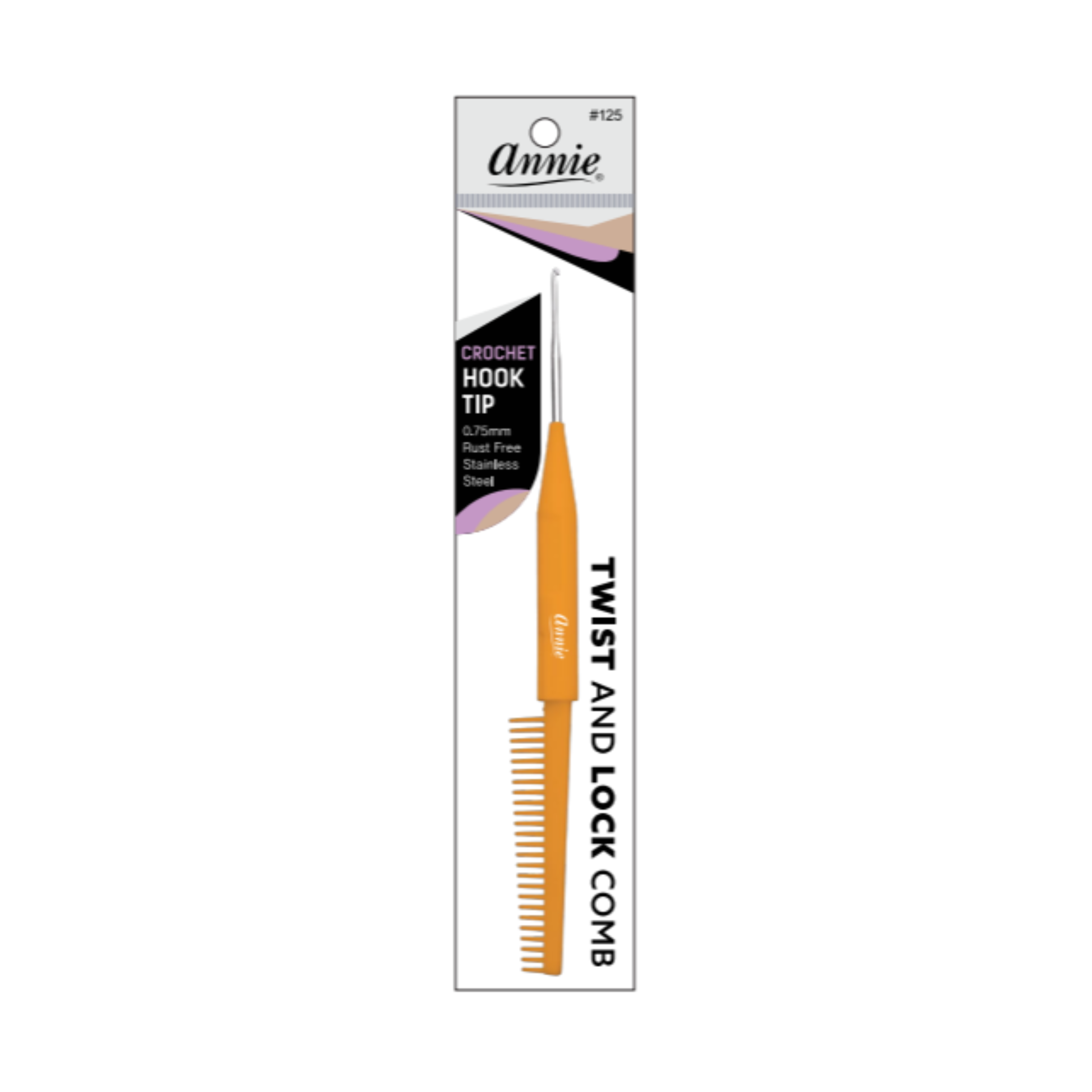 Annie Twist & Lock Comb with Crochet Hook, 1 Count, Assorted Annie International, Inc.