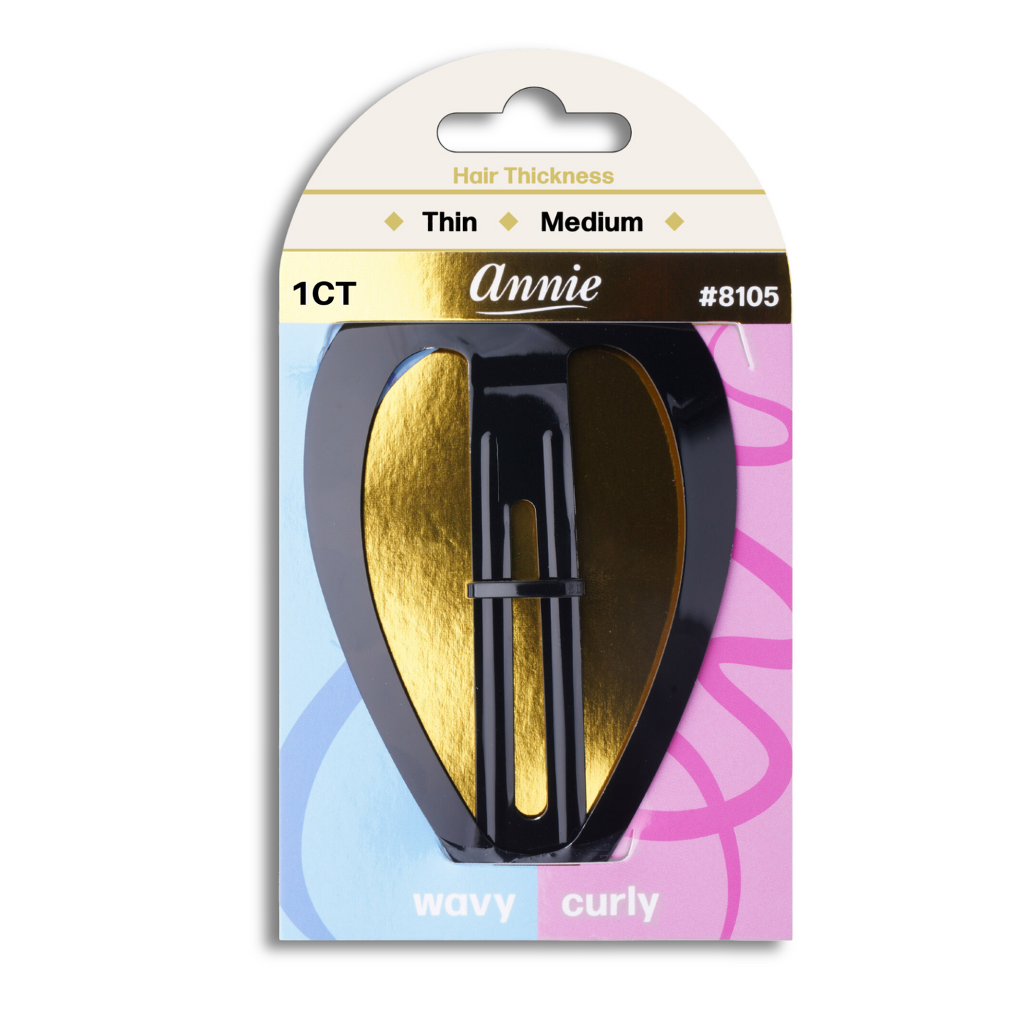 Annie Jumbo Snap Clip 10.5cm, 1 Count, Black Annie International, Inc.