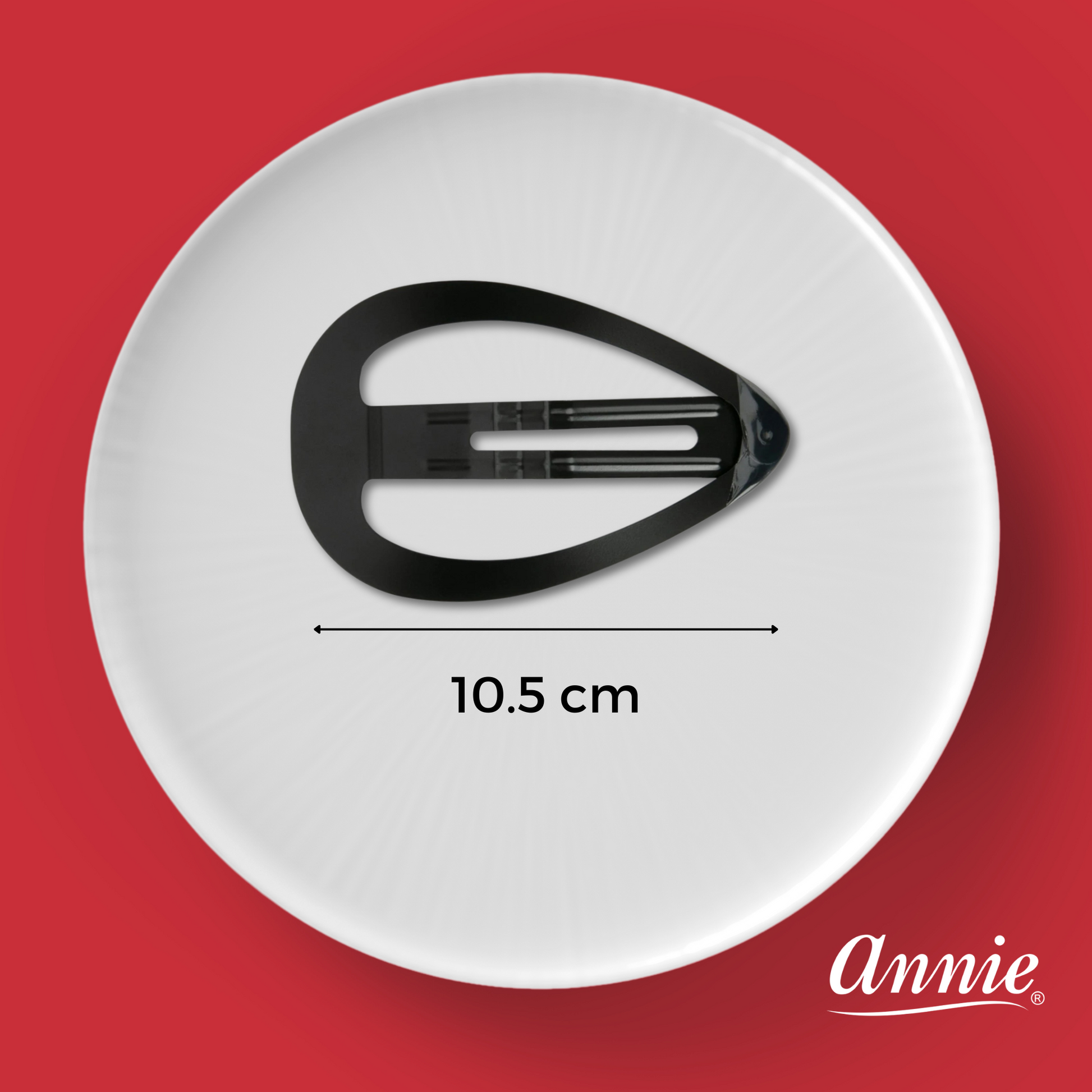 Annie Jumbo Snap Clip 10.5cm, 1 Count, Black Annie International, Inc.