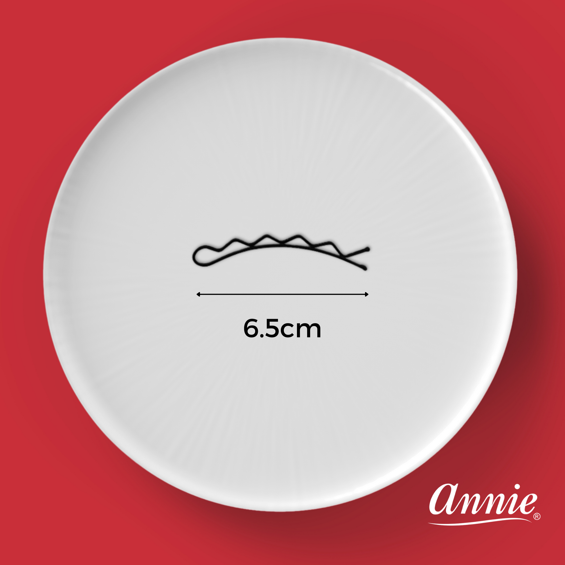 Annie Big Curve Bobby Pins 6.5cm, 6 Count, Black Annie International, Inc.