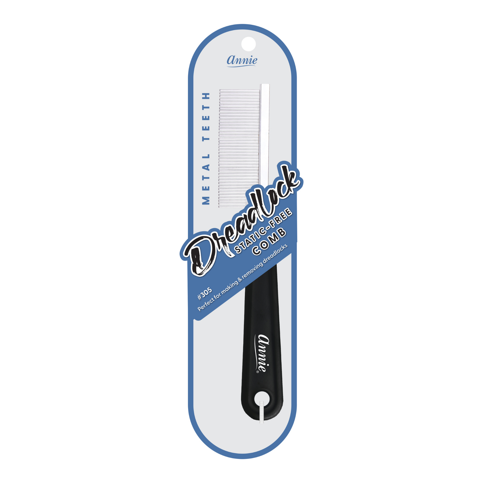 Annie Dreadlock Comb, 1 Count, Black Annie International, Inc.