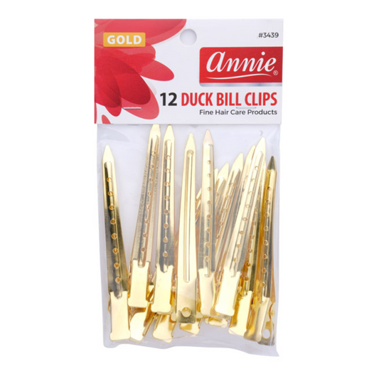 Annie Duck Bill Clips, 12 Count, Gold Annie International, Inc.