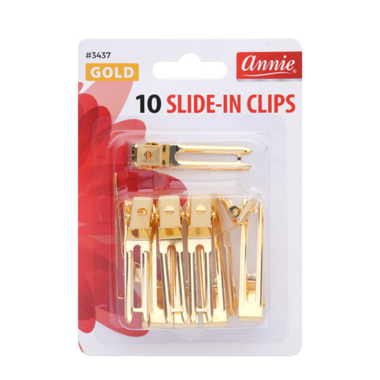 Annie Slide-In Clips, 10 Count, Gold Annie International, Inc.