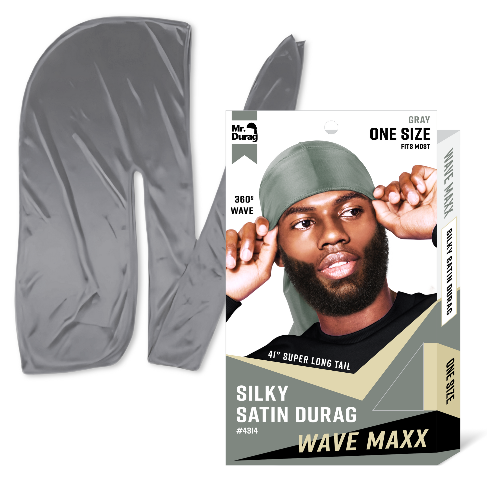 Mr. Durag Wave Maxx Silky Satin Durag, 1 Count, Assorted Colors Annie International, Inc.