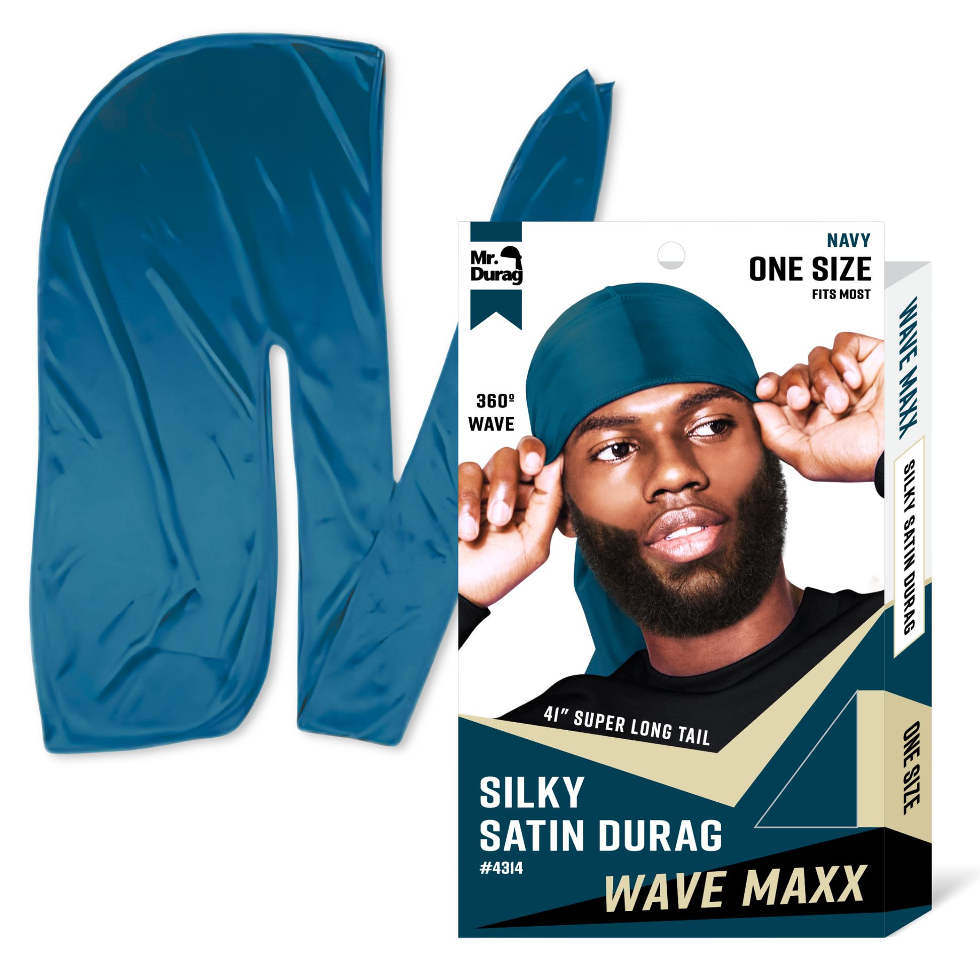 Mr. Durag Wave Maxx Silky Satin Durag, 1 Count, Assorted Colors Annie International, Inc.