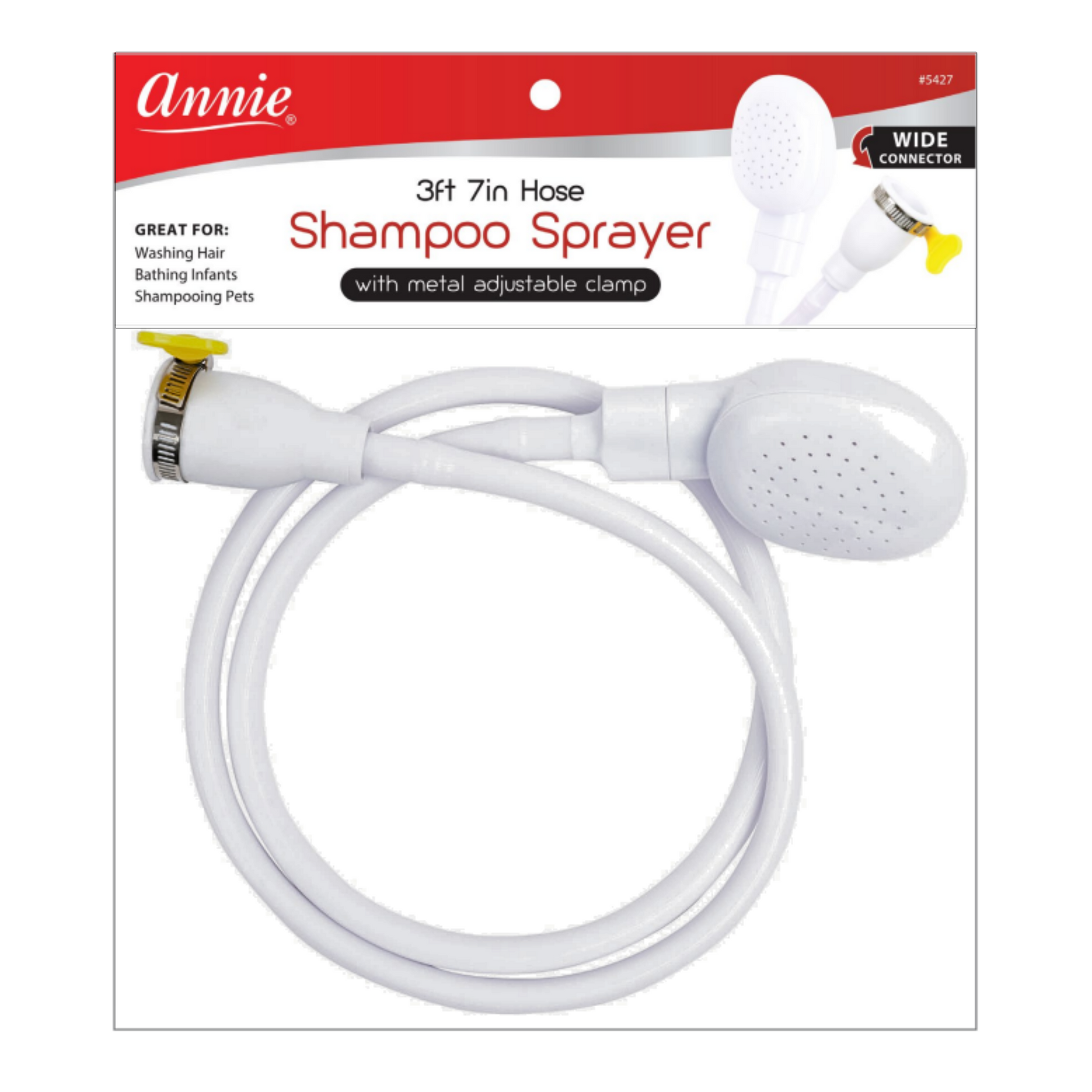 Annie Shampoo Sprayer 3'7" Metal Adjustable Clamp Annie International, Inc.
