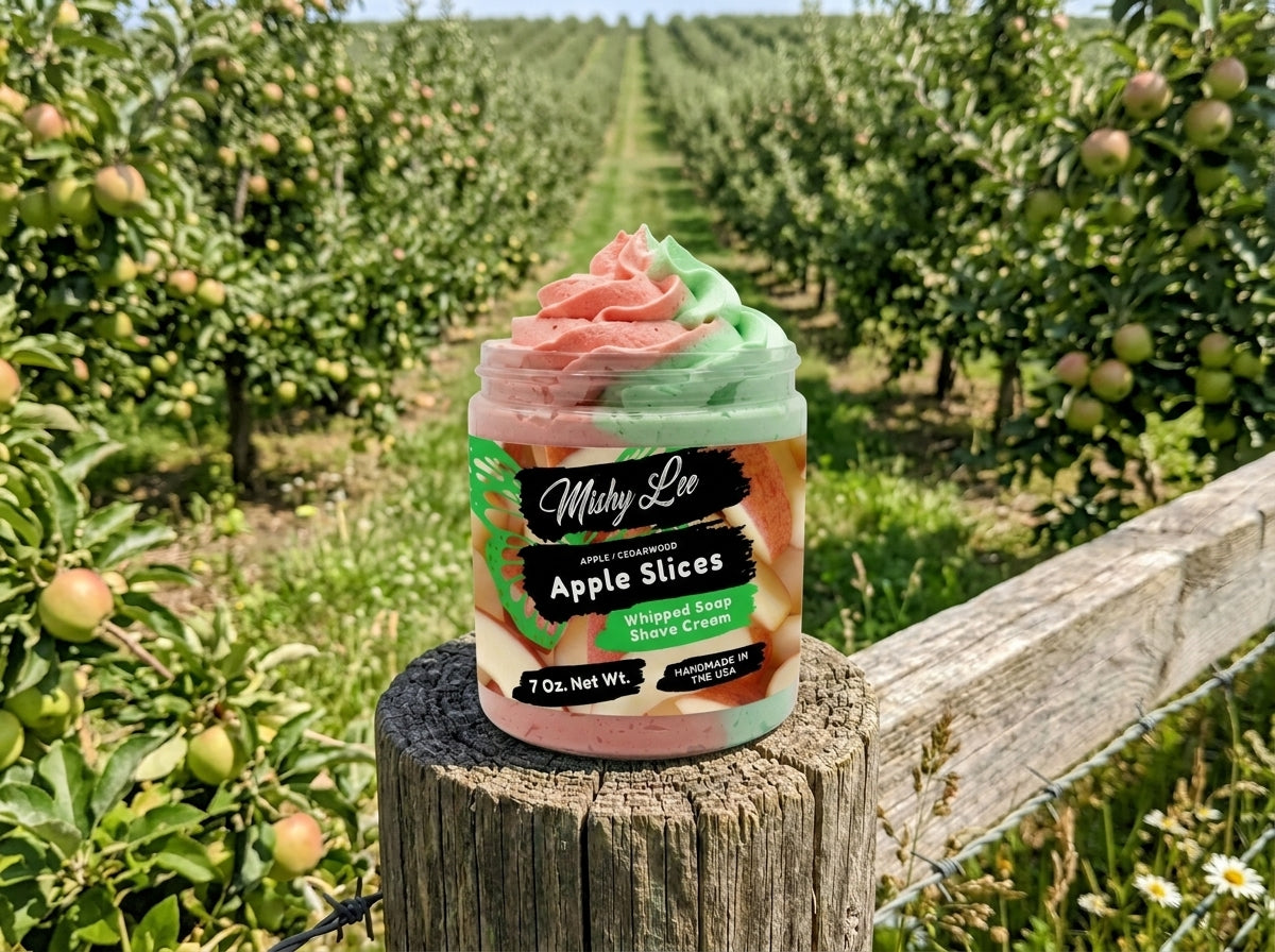 Apple Slices Whipped Soap and Shave Cream Mishy Lee Boutique