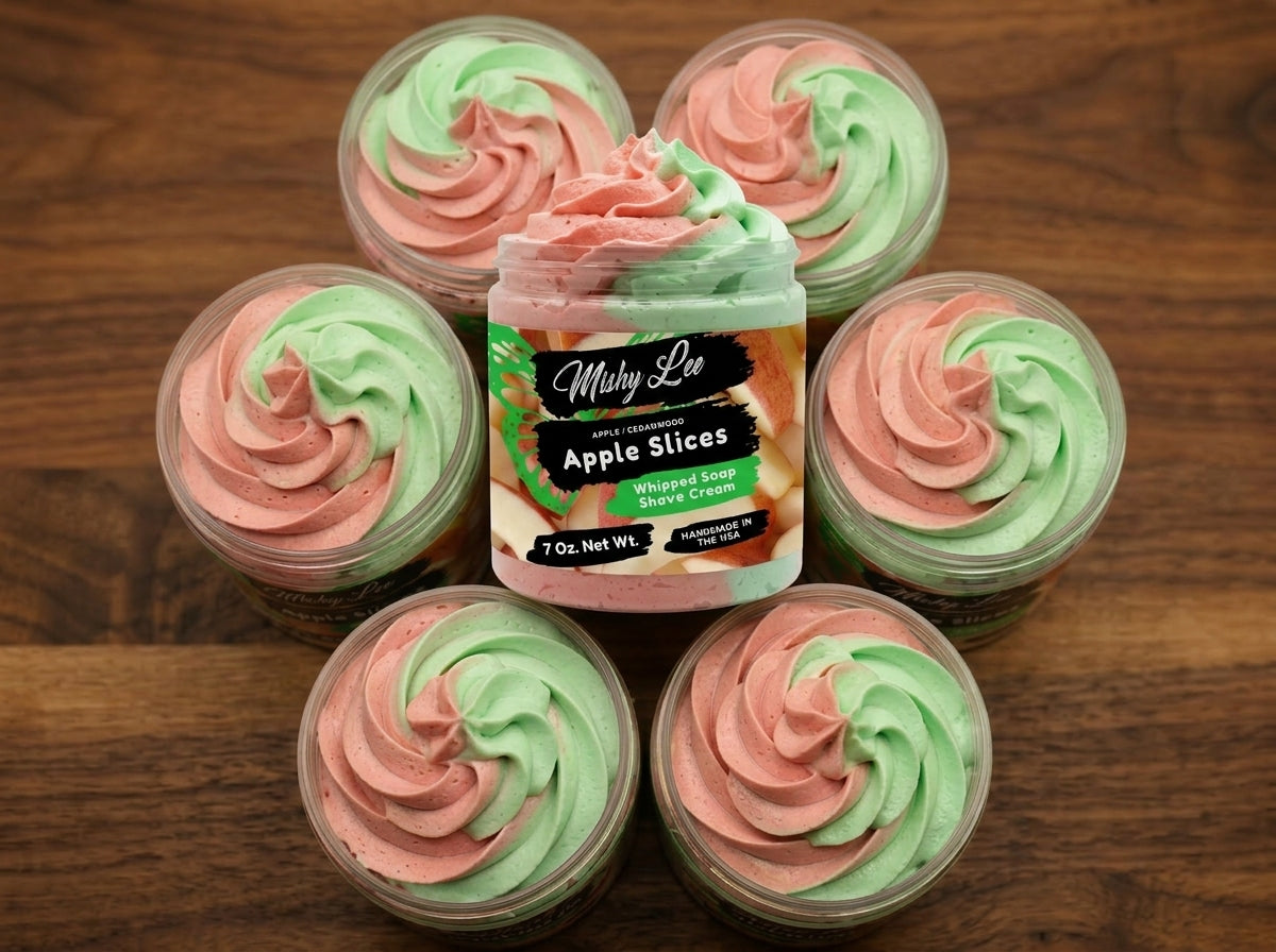 Apple Slices Whipped Soap and Shave Cream Mishy Lee Boutique