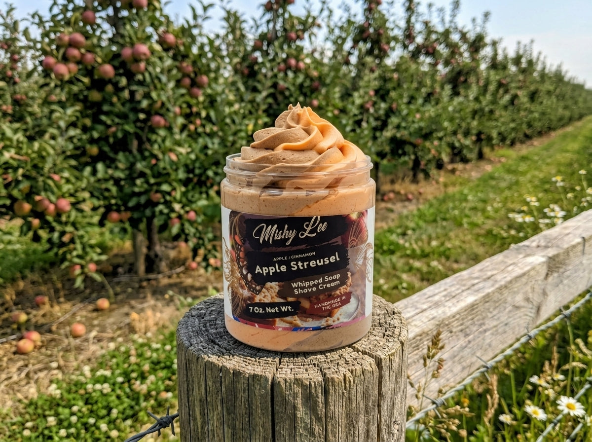 Apple Streusel Whipped Soap and Shave Cream Mishy Lee Boutique