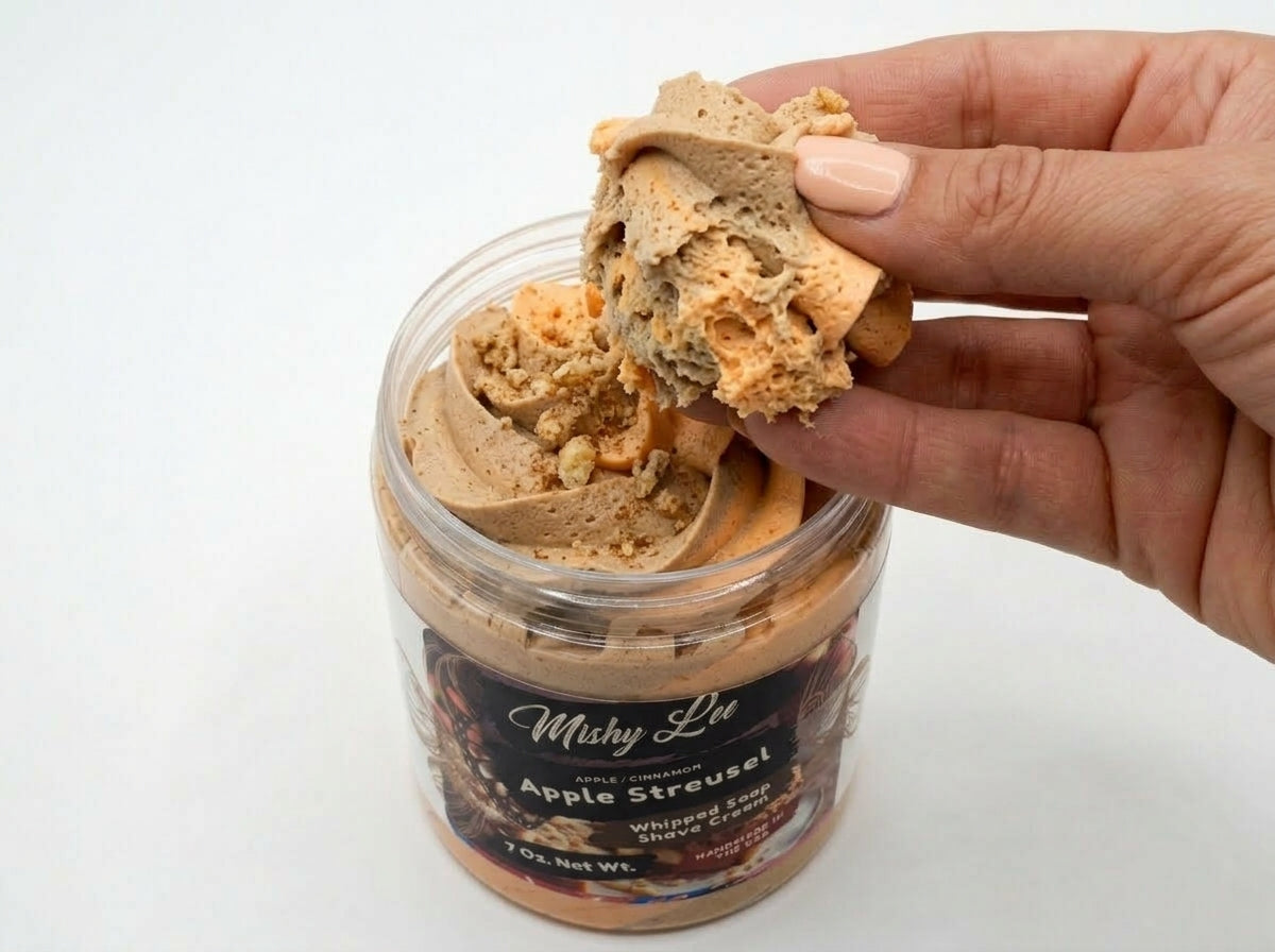 Apple Streusel Whipped Soap and Shave Cream Mishy Lee Boutique