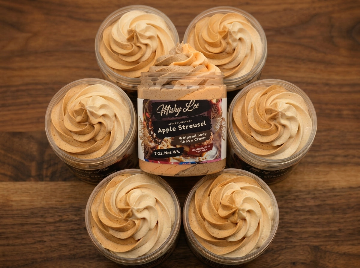 Apple Streusel Whipped Soap and Shave Cream Mishy Lee Boutique