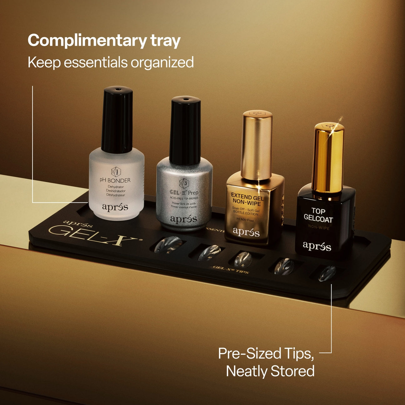 Aprés Gel-X® Signature Kit - Includes Box Natural Almond Medium (280pc) Lunali Nail Supply