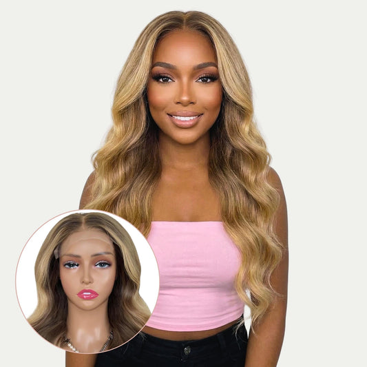 Raw Aubrey Glueless 5x5 HD Lace Professionally Colored 100% Human Hair Closure Wig Private Label