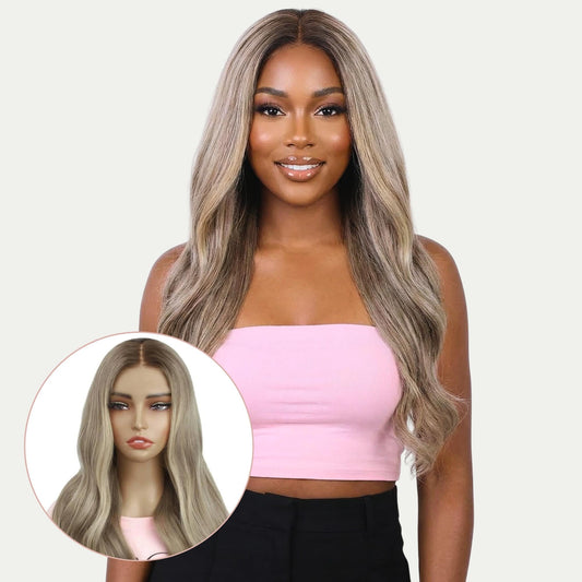 Raw Autumn Glueless 5x5 HD Lace Professionally Colored 100% Human Hair Closure Wig Private Label