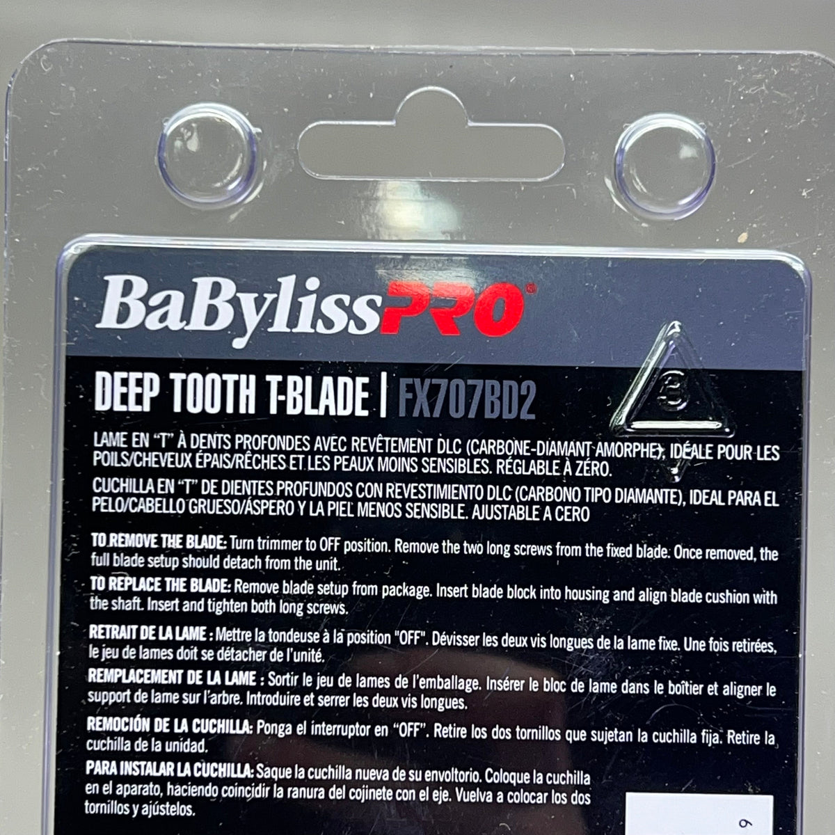 BABYLISS PRO Diamond Like Coating Deep Tooth T-Blade Replacement 2mm FX707BD2 PayWut