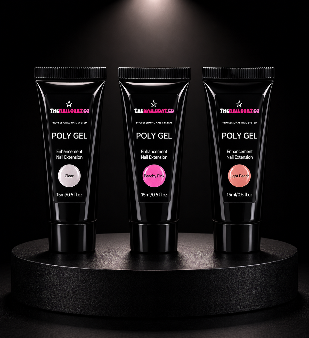 Self-Leveling HEMA/TPO-Free Poly Gel – 0.15 ml / 150 g | TheNailGoatco TheNailGoat.Co