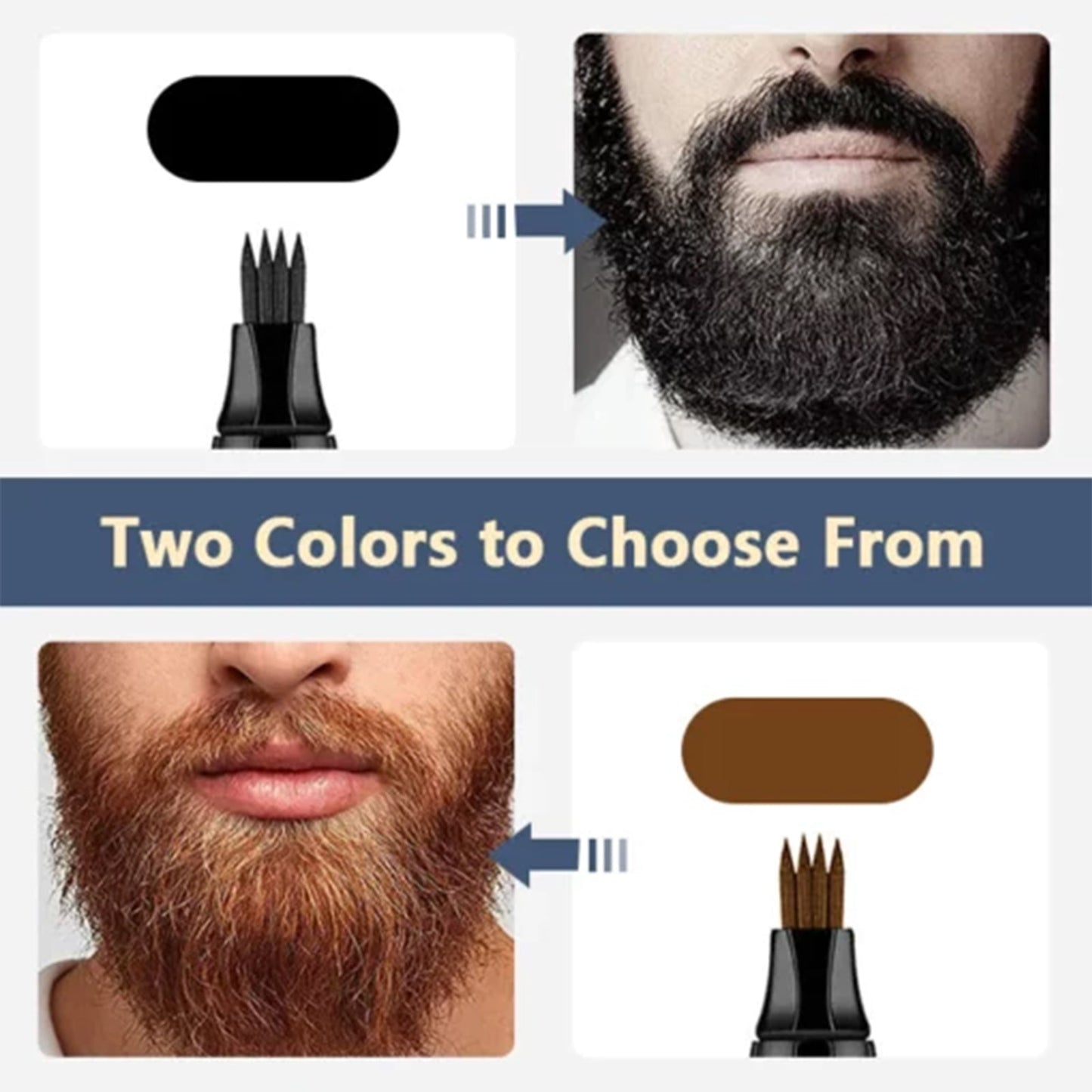 Beard Filler Pen, Detachable And Easy-To-Use Filler Pens Make It Easy To Create A Bushy Beard Hairline American Smart