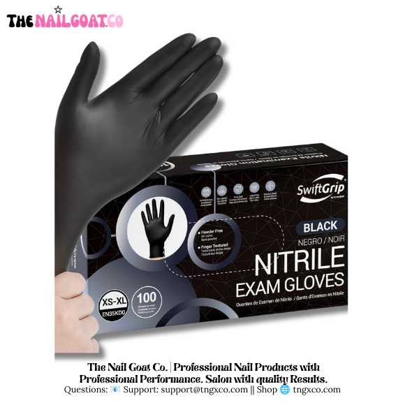 SwiftGrip Disposable Nitrile Exam Gloves TheNailGoat.Co