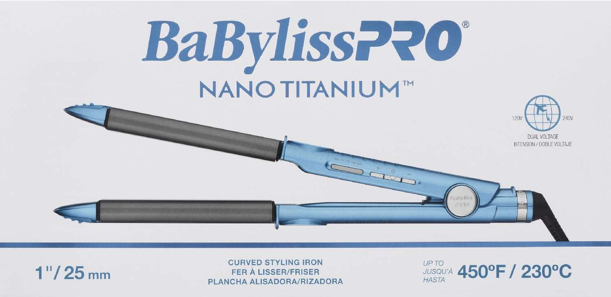 BABYLISSPRO NANO TITANIUM 1 INCH U STYLER IRON My Beauty Site Pro