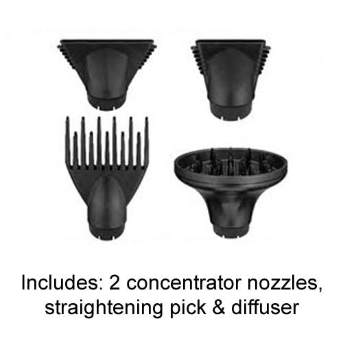 BABYLISSPRO L.E. HIGH-SPEED DUAL IONIC DRYER - MATTE BLACK (#BNTMB9100) N.O.S. Barber Supply