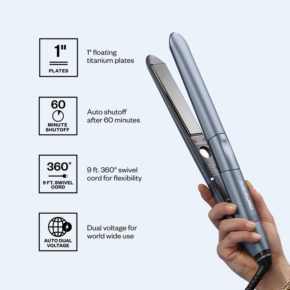 BABYLISSPRO TRUE TENSION FLAT IRON 1" (#BNTE100T) N.O.S. Barber Supply