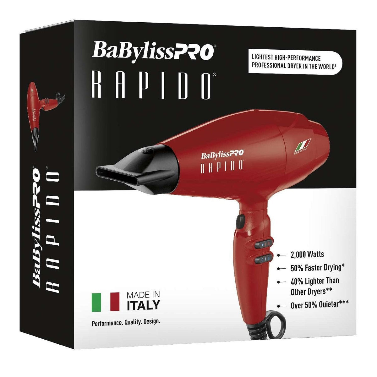Babylisspro Limited Edition Red Rapido Dryer My Beauty Site Pro