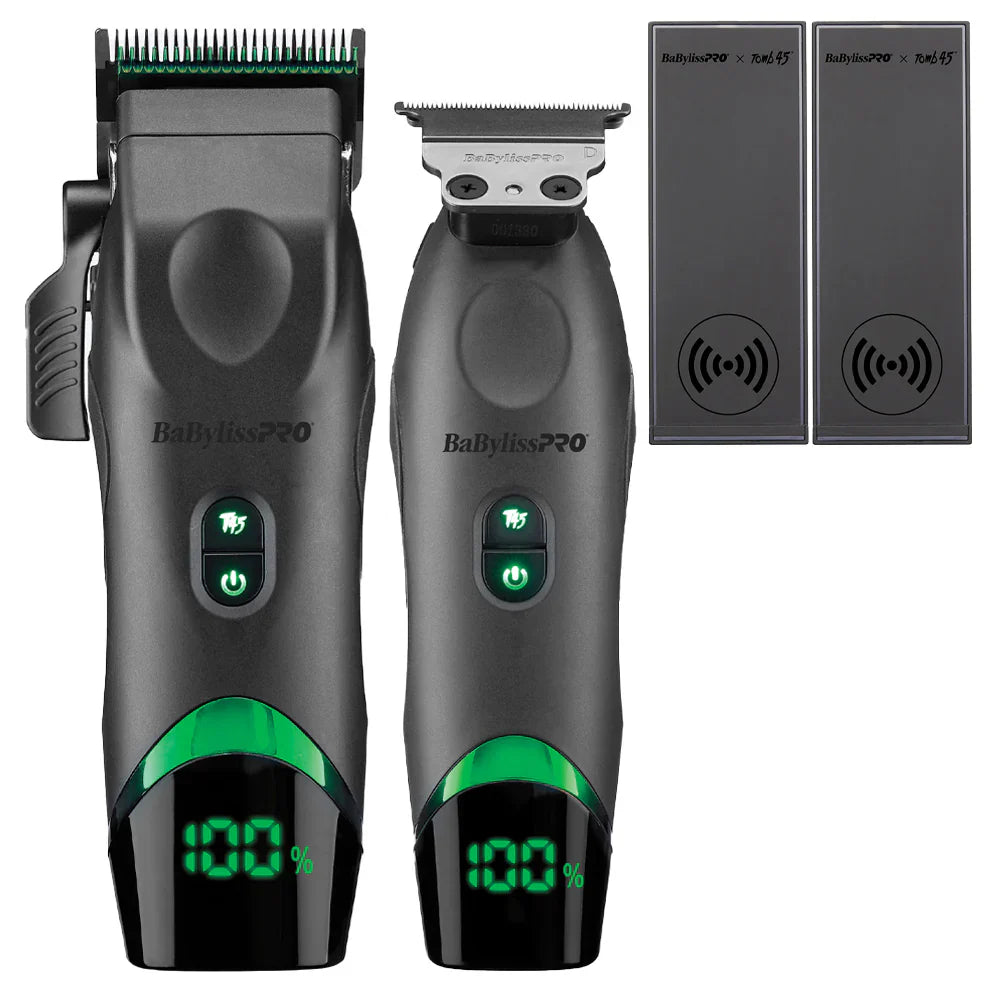 Babyliss Tomb 45 T45 Clipper & T45 Trimmer Combo (FXT45C) (FXT45T) The Barber Plug