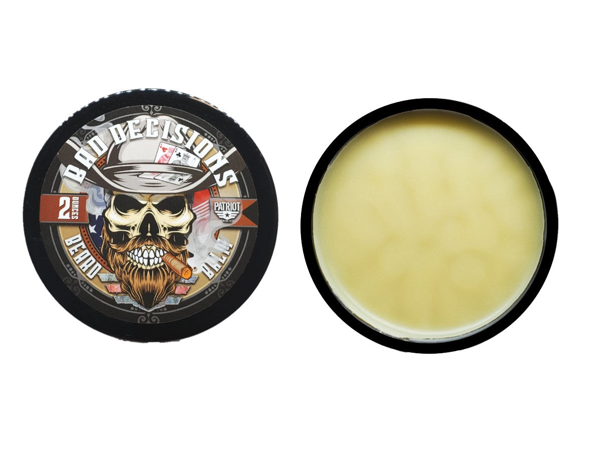 Bad Decisions 2oz Beard Balm Whiskey Bourbon Patriot And Company