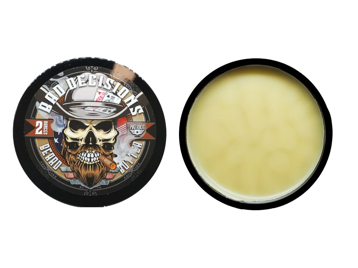 Bad Decisions Beard Butter Whiskey and Bourbon Patriot And Company