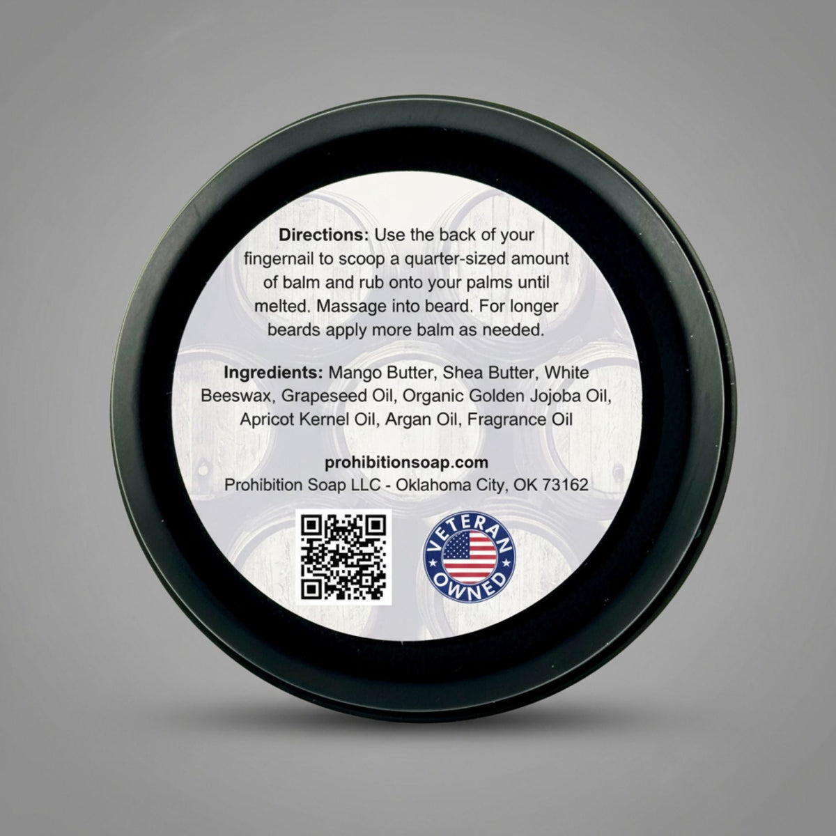 Bourbon & Vanilla Beard Balm Prohibition Soap