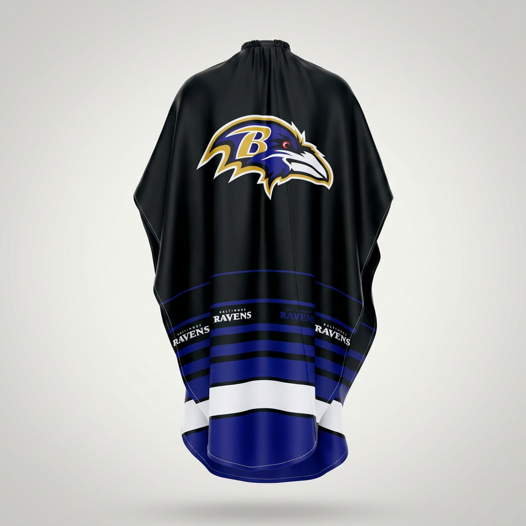 Baltimore Ravens Barber Cape myteamcape